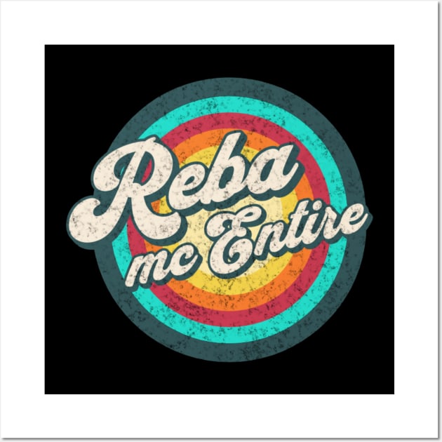 reba/ name in rainbow circle Wall Art by girls store